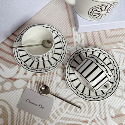 Dior Maison Monsieur Dior tea set, designed by Cordelia de Castellane.