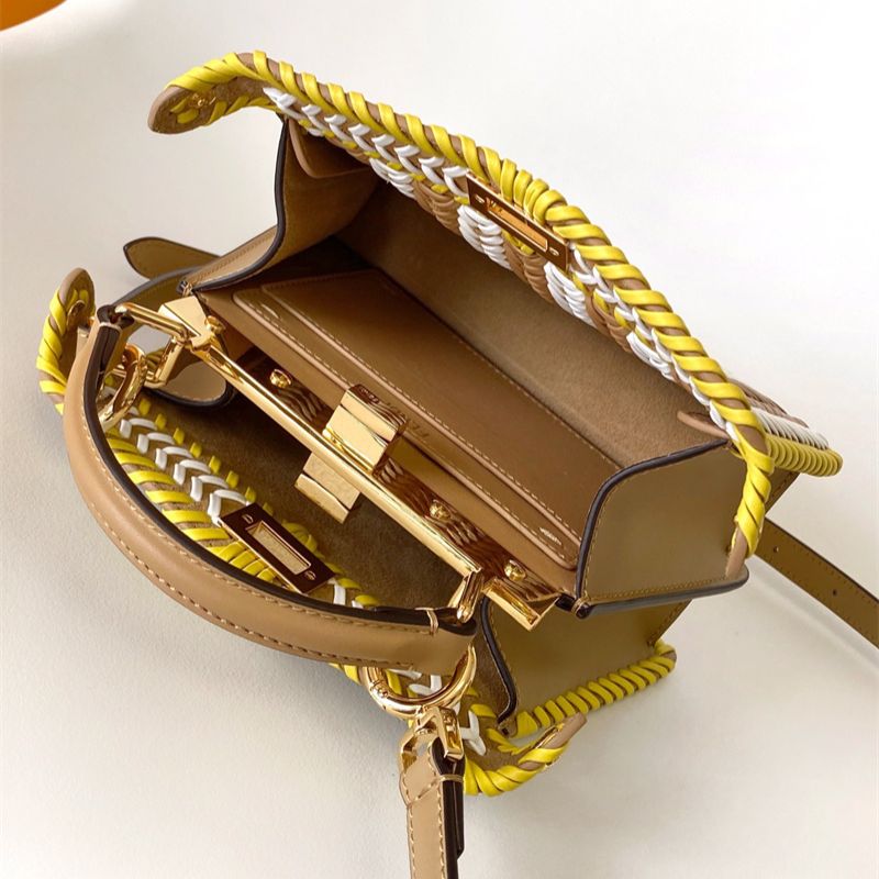 Fendi Peekaboo hand-woven ISeeU Small bag