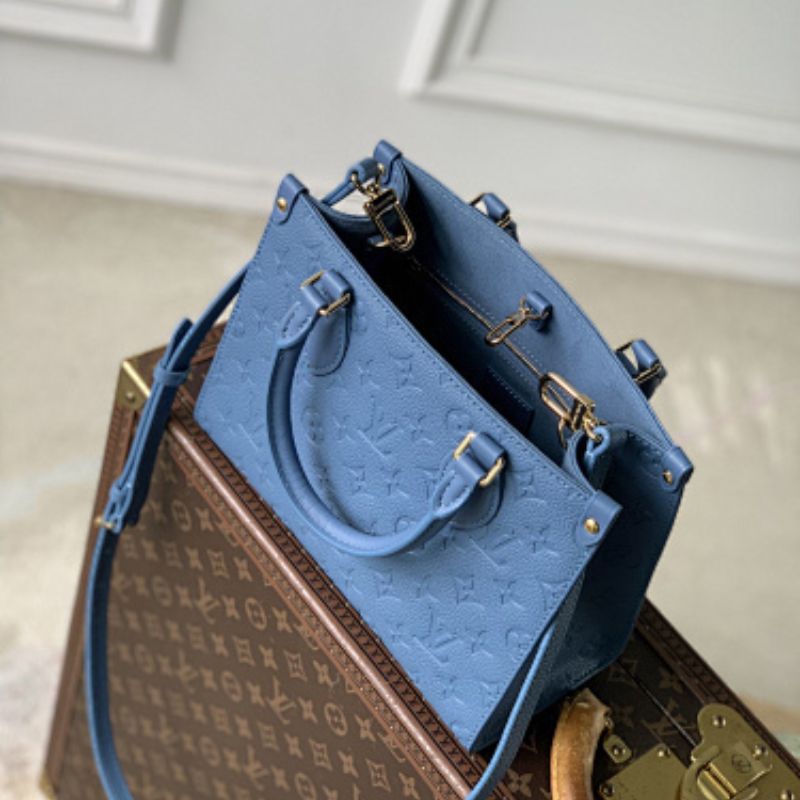 Louis Vuitton OnTheGo PM in the Blue Jean