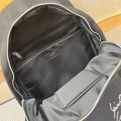 Saint Laurent Embroidered City Backpack,