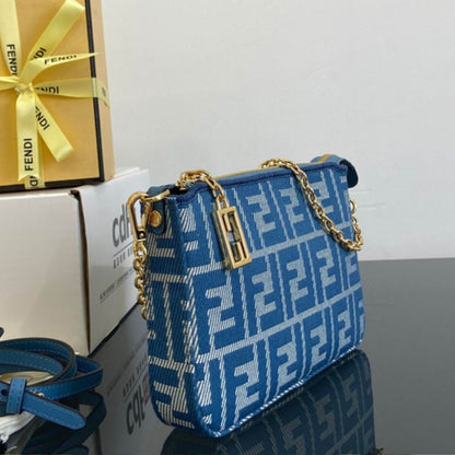 Fendi Baguette Pouch with Chain,