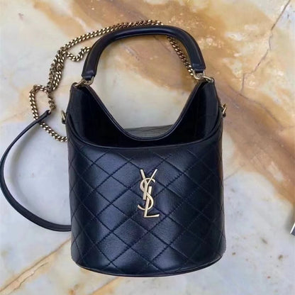 Saint Laurent Gaby bucket bag in lambskin