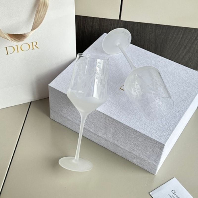 Dior Lily of the Valley Red Wine Glasses