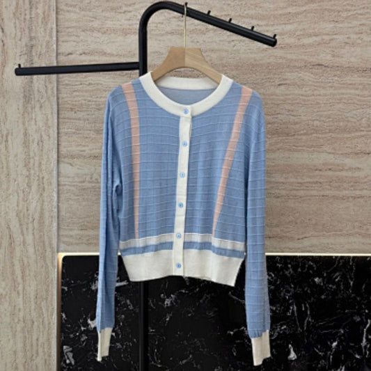 Hermès "Coaching" long-sleeve cardigan.