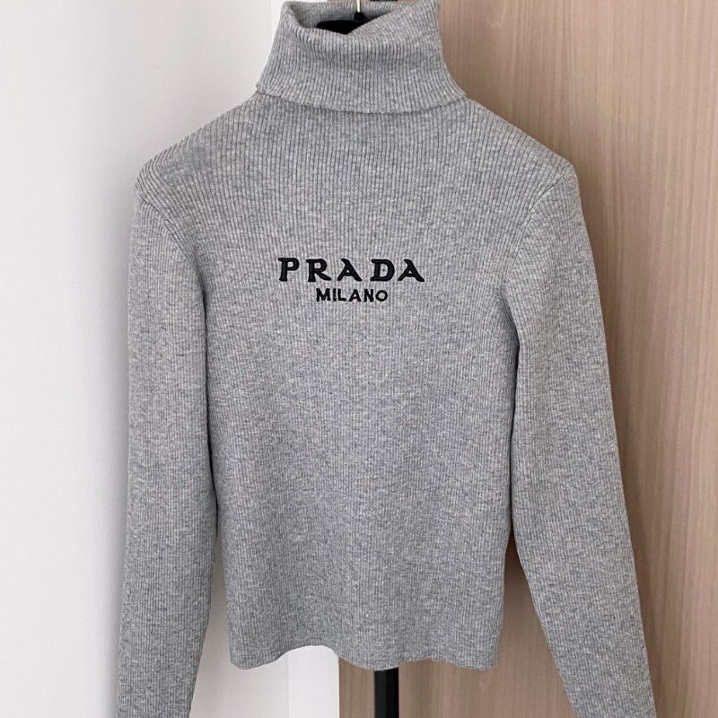 Prada Milano ribbed turtleneck sweater