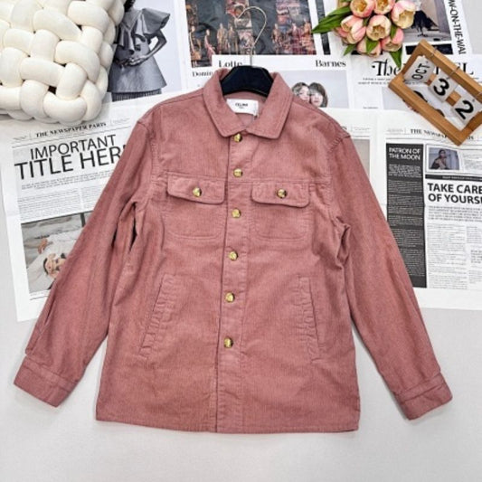 Celine Car Coat Jacket in Corduroy