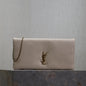 Saint Laurent Calypso Mini leather wallet on chain