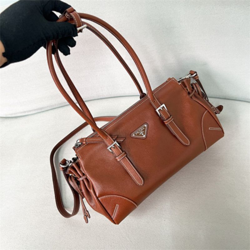 Prada Bonnie Medium Leather Tote Bag.