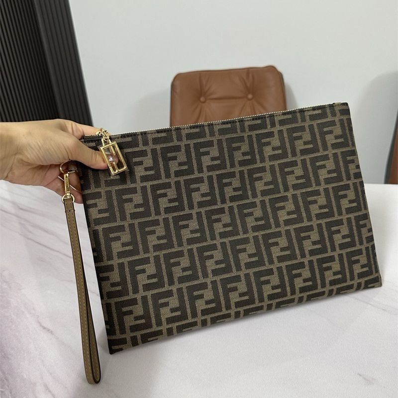 Fendi Large Flat Baguette Pouch.