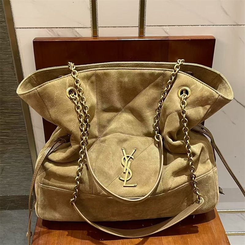 Saint Laurent Jamie Shopping Tote Bag in suede