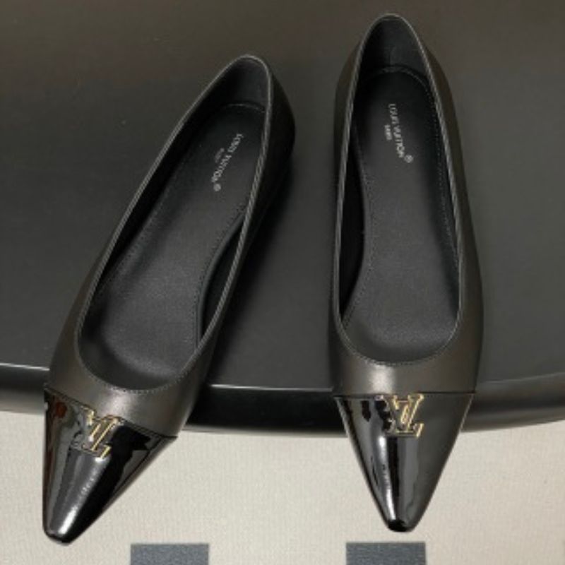 Louis Vuitton Darling Ballerinas in black.