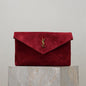 Saint Laurent Cassandre Clutch in Deep Haute Red
