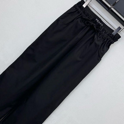 Prada wide-leg drawstring pants.