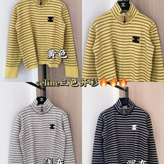 Celine Axelle zip knit cardigans