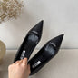 Prada 75mm Padded Triangle-Logo Leather Pumps.