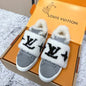 Louis Vuitton Time Out Furry Sneakers.