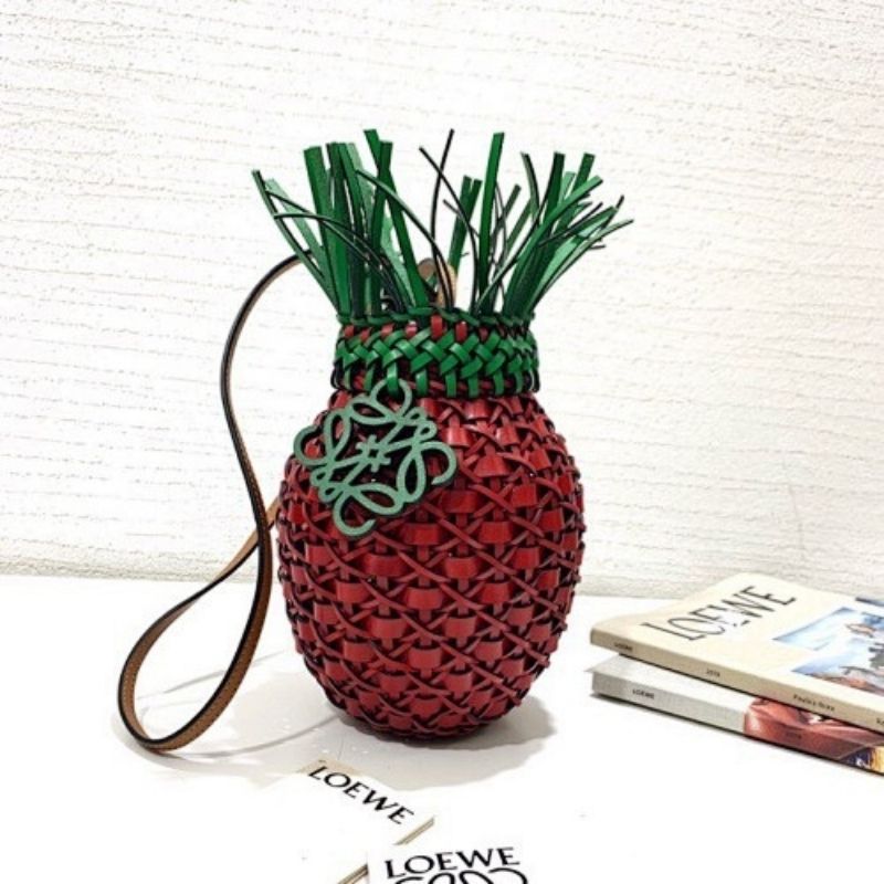 Loewe Strawberry bag in red