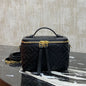 Fendi Vanity mini bag in black nappa leather.