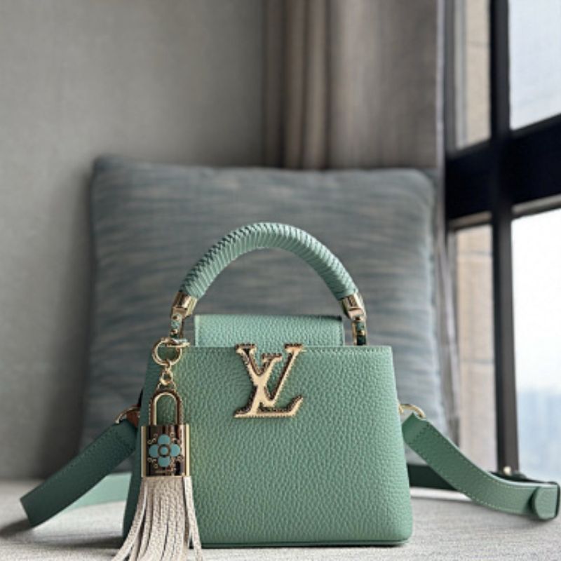 Louis Vuitton Capucines Mini Vert d'Eau shade