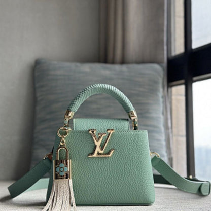 Louis Vuitton Capucines Mini Vert d'Eau shade