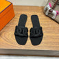 Hermès Aloha Sandals in noir (black)