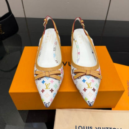 Louis Vuitton x Takashi Murakami 6AM Slingback Pumps.