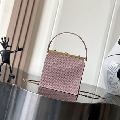 Saint Laurent Nuit Blanche bag in satin and crystals