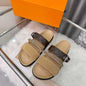 Louis Vuitton LV Vibe Comfort Mules in a beige