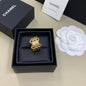 Chanel triple-row chain ring,