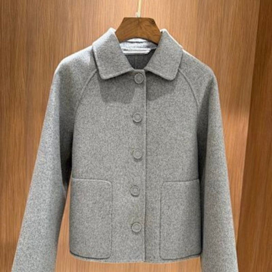 Hermès grey cropped wool blend jacket