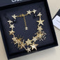 Chanel Comet Burst Star Collar Necklace
