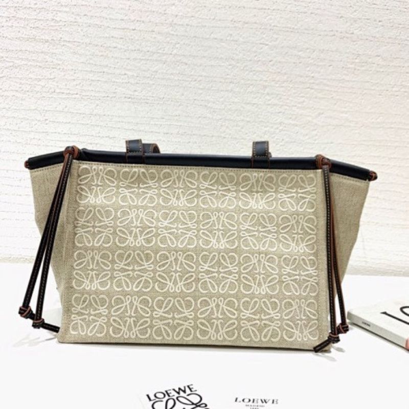 Loewe Small Cushion Tote Bag With knotted leather straps.