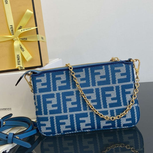 Fendi Baguette Pouch with Chain,