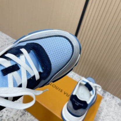 Louis Vuitton LV Classic Sneaker in a blue and grey
