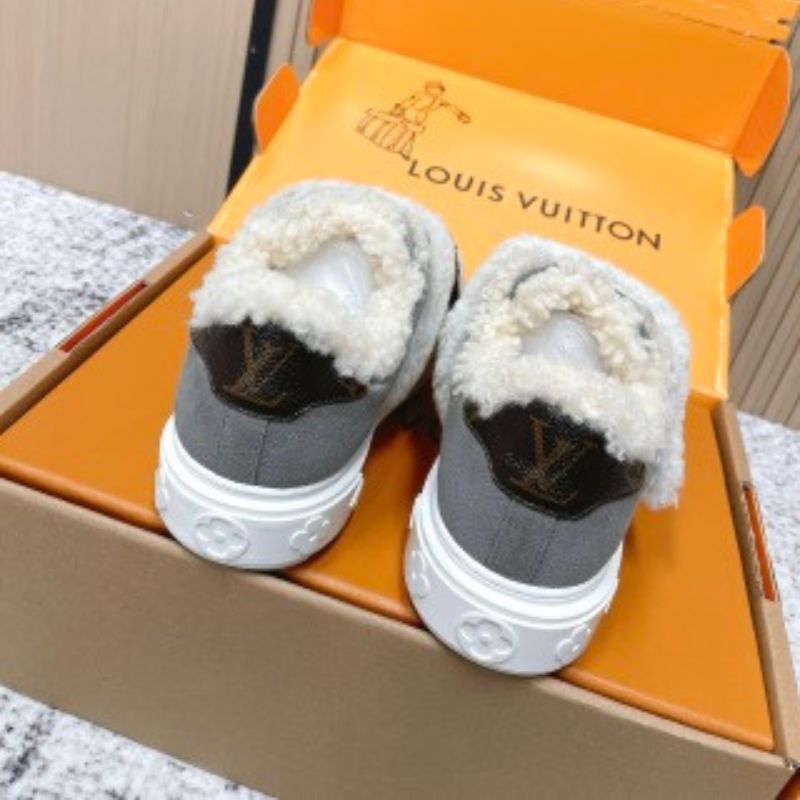 Louis Vuitton Time Out Furry Sneakers.
