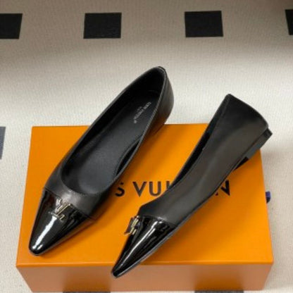 Louis Vuitton Darling Ballerinas in black.