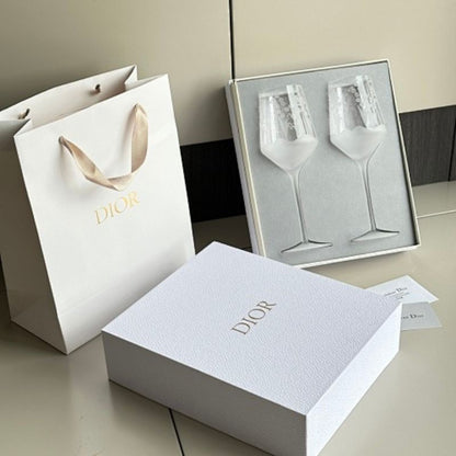 Dior Lily of the Valley Red Wine Glasses