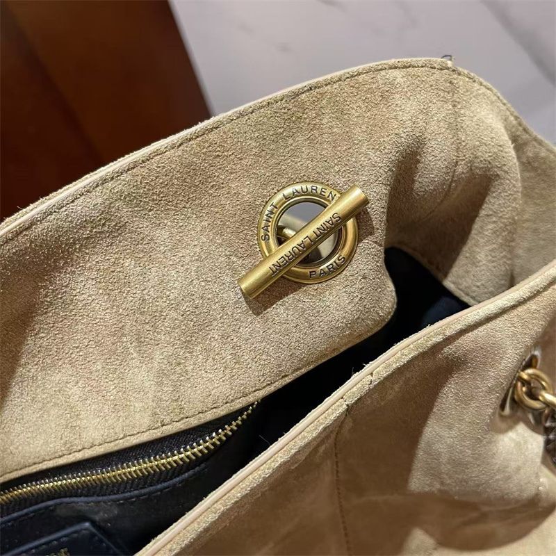 Saint Laurent Jamie Shopping Tote Bag in suede