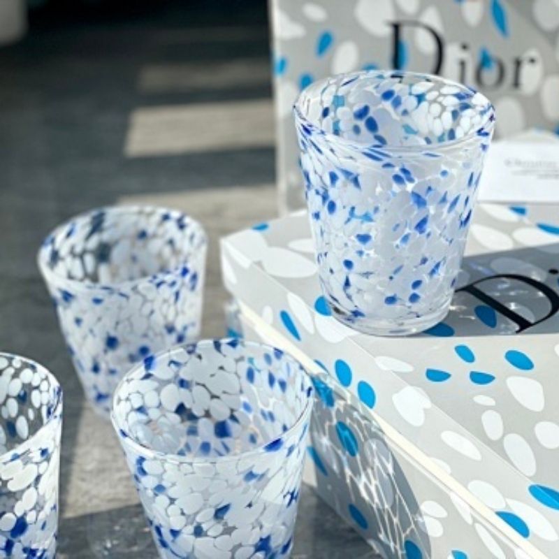 Dior Maison "Ocean Wave" crystal glasses,
