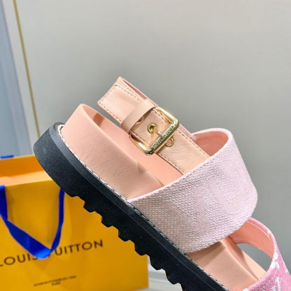 Louis Vuitton comfort classic monogram  sandals