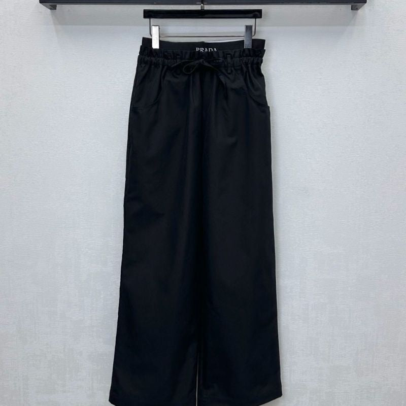 Prada wide-leg drawstring pants.