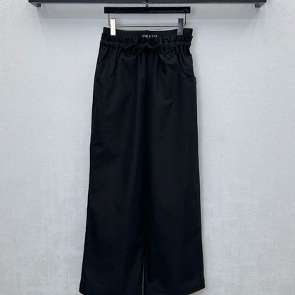 Prada wide-leg drawstring pants.