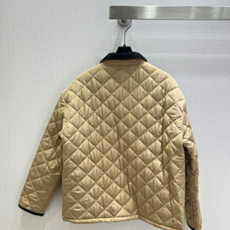 Celine Quilted Jacket in Suede