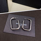 Saint Laurent Square Hoop Earrings