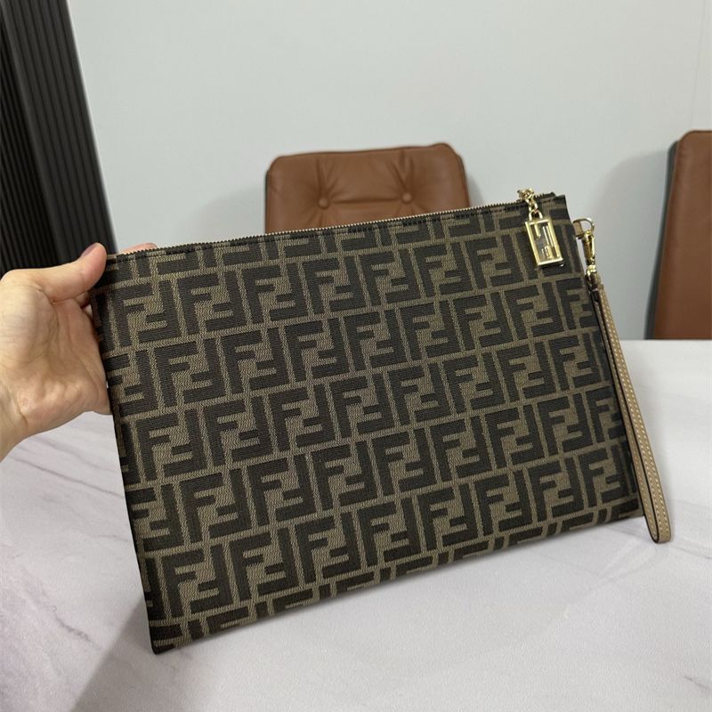 Fendi Large Flat Baguette Pouch.