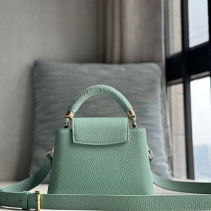 Louis Vuitton Capucines Mini Vert d'Eau shade