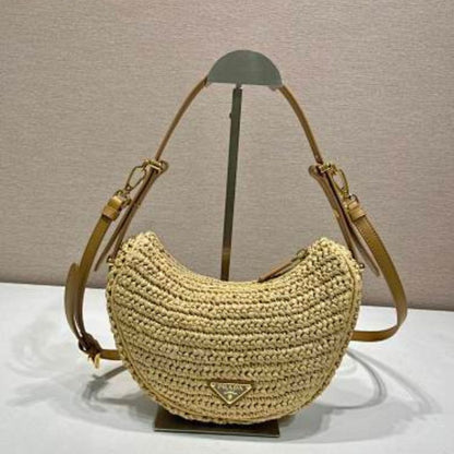 Prada Arqué Crochet Shoulder Bag.
