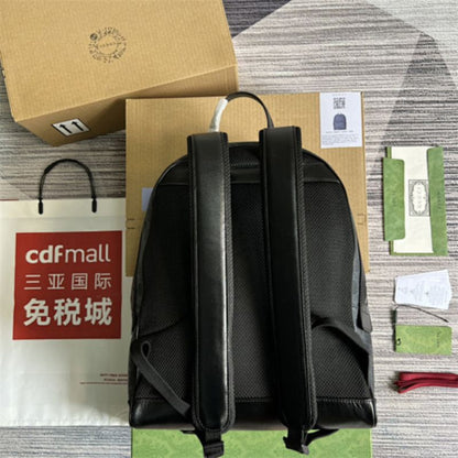 Gucci Ophidia GG Medium Backpack in the grey and black