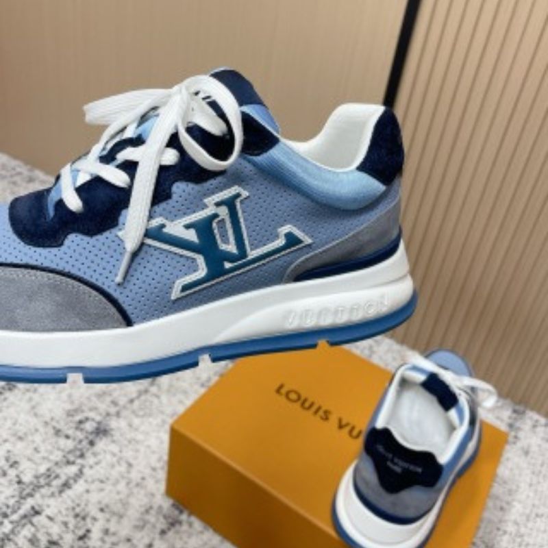 Louis Vuitton LV Classic Sneaker in a blue and grey