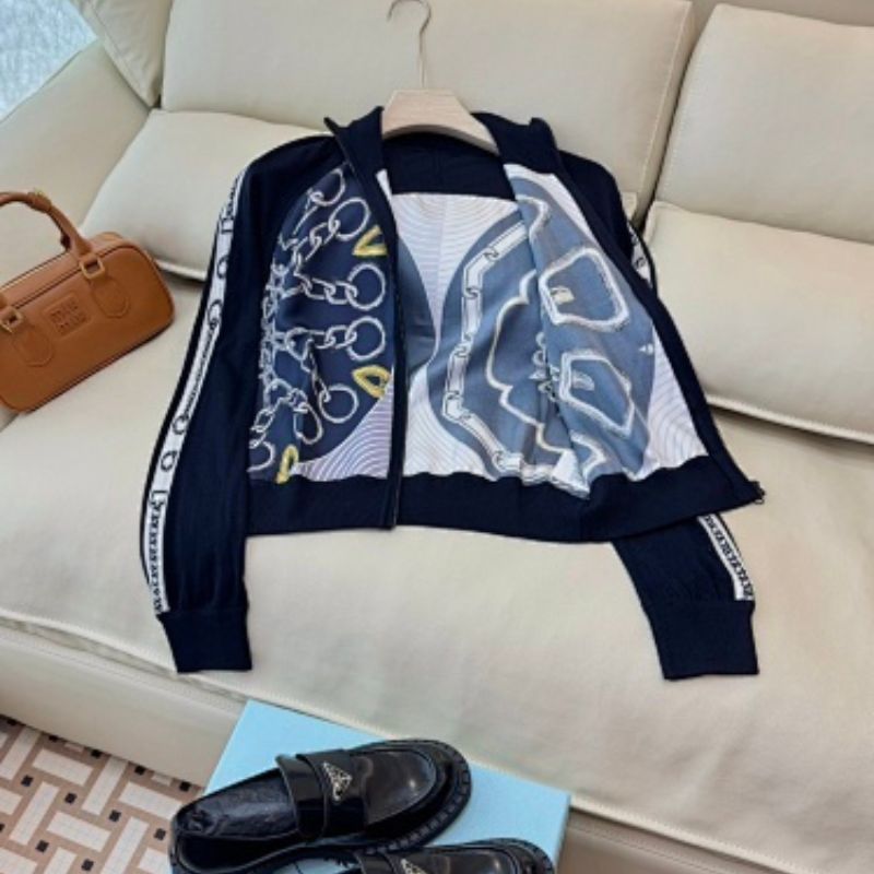 Hermès "Cliquetis Finesse Multicolore" Twillaine Cardigan.